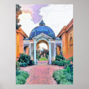 Poster Jardim, parque da cidade, Nova Orleães