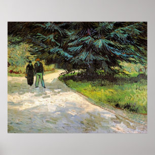 Pôster Jardim Público com Casal por Vincent van Gogh