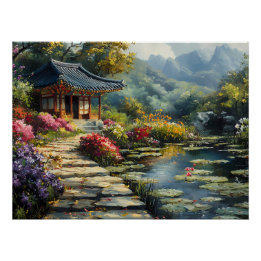 Pôster Jardim Secreto Coreano