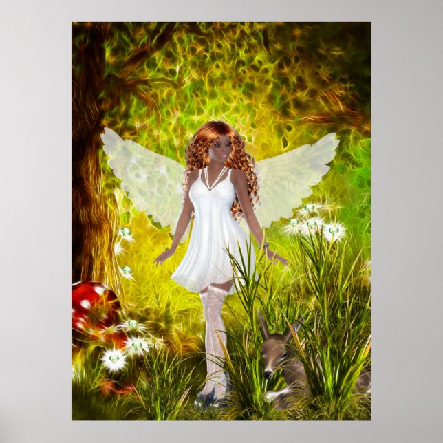 Poster Jardim Secreto de Woodland Faerie (Frente)