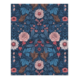 Pôster Jardim selvagem em azul