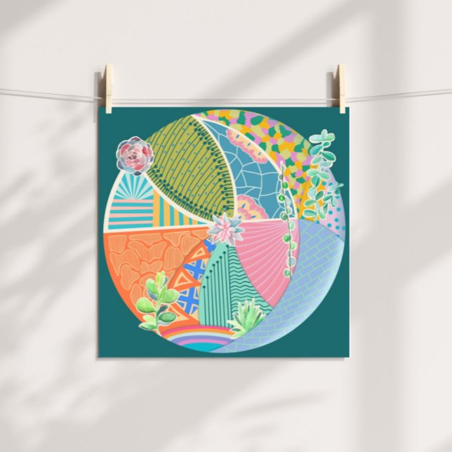 Poster Jardim Suculento (Criador carregado)