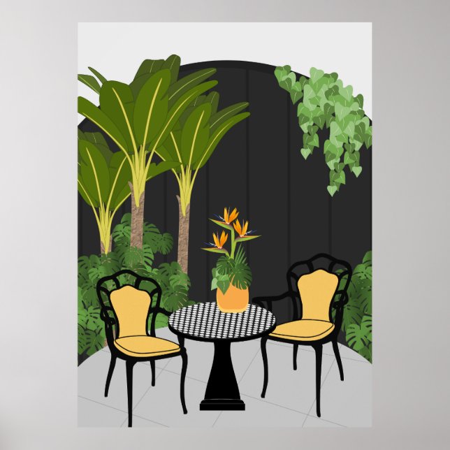 Poster Jardim Tropical (Frente)