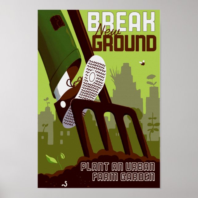 Poster Jardim Urbano (Frente)