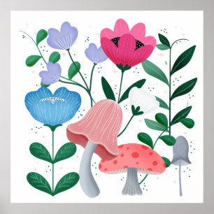Poster Jardim Whimsical
