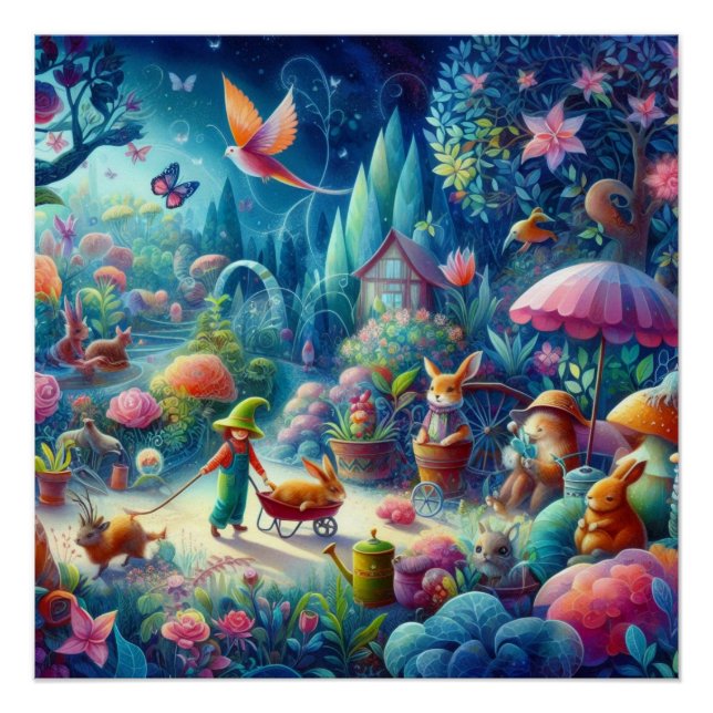Pôster Jardim Wimsical (Frente)