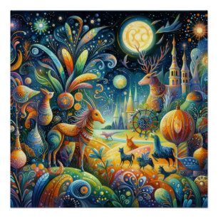 Pôster Jardim Wimsical