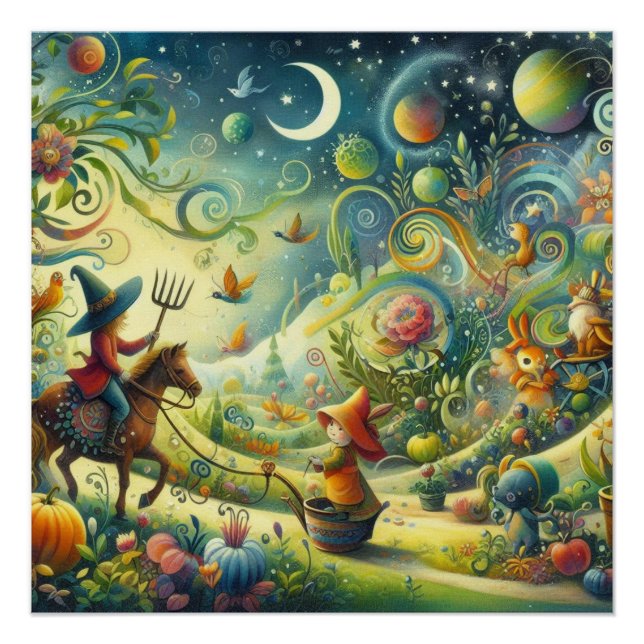 Pôster Jardim Wimsical (Frente)