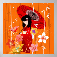 Jardim Zen Boneca Kokeshi
