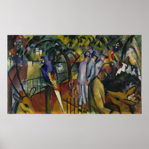 Poster Jardim zoológico de August Macke   mim
