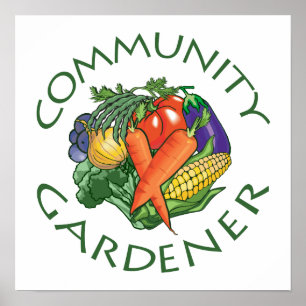 Pôster Jardinagem Comunitária