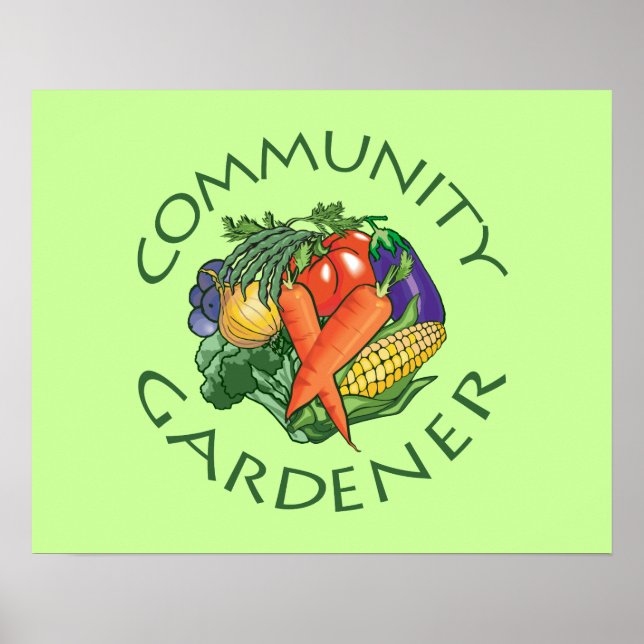 Poster Jardinagem Comunitária (Frente)
