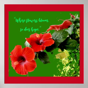 Poster Jardineiros de Cotação Personalizada do Hibiscus V