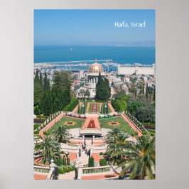 Pôster Jardins Bahá'í de Haifa