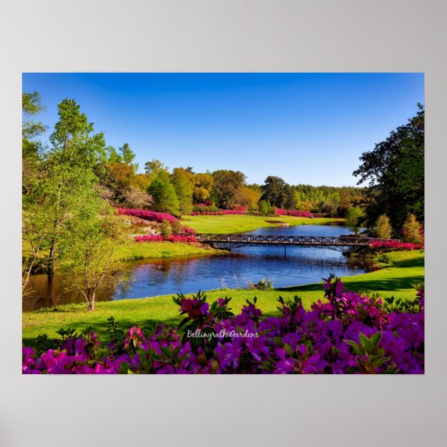 Poster Jardins Bellingrath, Alabama, (Frente)