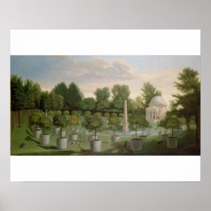 Pôster Jardins da casa de Chiswick (óleo em canvas)