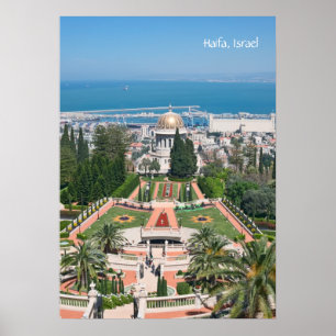 Pôster Jardins de Bahá'í de Haifa