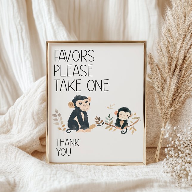 Poster Jardins de Chá de fraldas Zoo Safari (Criador carregado)