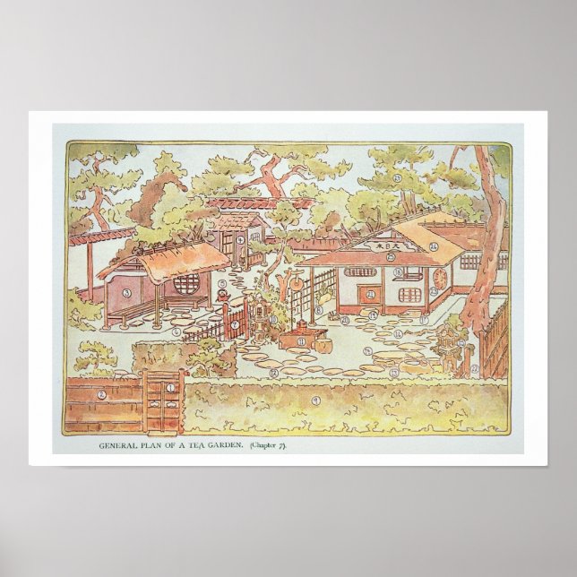 Pôster Jardins de Yuan Ming Yuan, Pequim, 1783-86 (gravid (Frente)