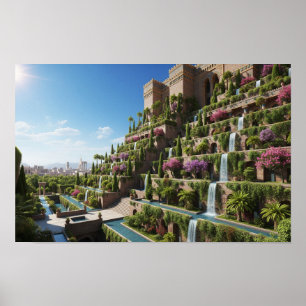 Poster Jardins suspensos da Babilônia