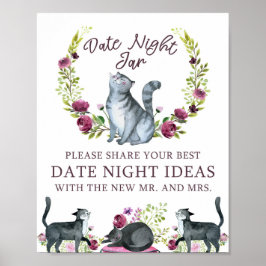Poster Jarra de Noite de Encontro para Chá de Noiva com T