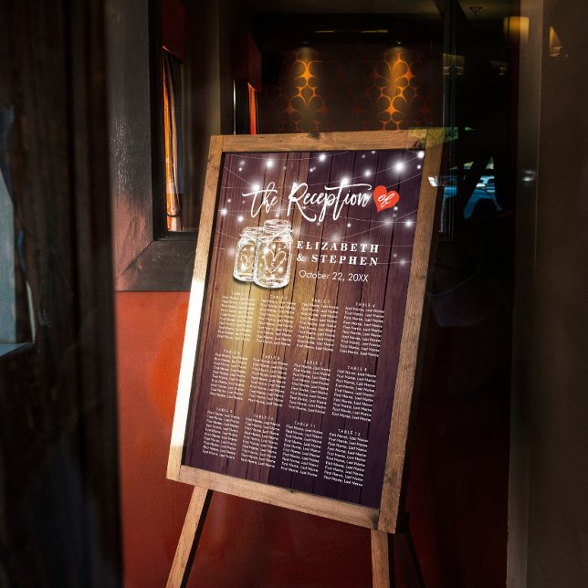 Poster Jars Mason do Casal do Gráfico de recepção de casa (Criador carregado)