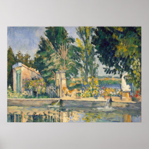 Poster Jas de Bouffan The Pond - Paul Cezanne - c1876