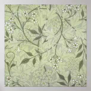 Poster Jasmim Botânico Vintage Antigo William Morris