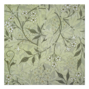 Pôster Jasmim Botânico Vintage Antigo William Morris