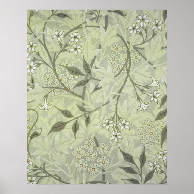 Poster Jasmim Botânico Vintage Antigo William Morris (Frente)