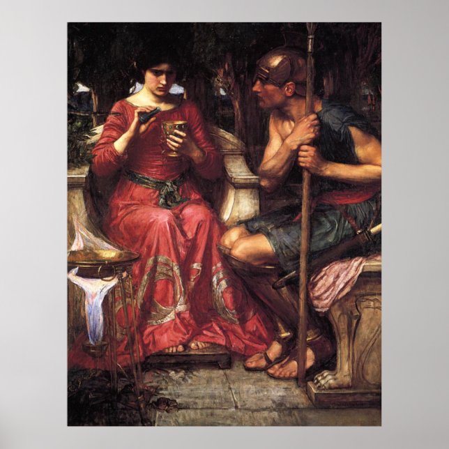 Poster Jason e Medea por John William Waterhouse - 1907 (Frente)