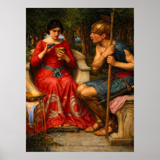 Poster Jason e Medeia por John William Waterhouse  (Frente)