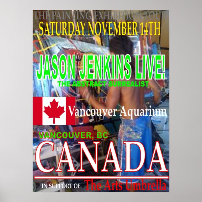 PÔSTER JASON JENKINS VIVE NO CANADÁ (Frente)