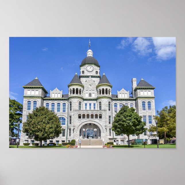 Poster Jasper County Courthouse, Carthage, Missouri (Frente)