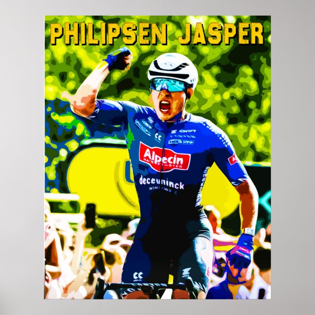 Poster Jasper Philipsen, Tour de France palco 7 (Frente)