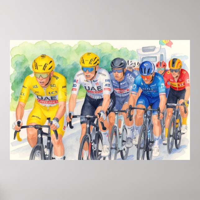Poster Jasper Philipsen Vencedor da Etapa 13 Tour de Fran (Frente)