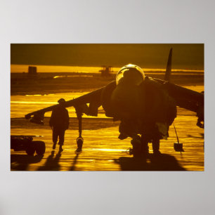 Pôster Jato do Harrier de AV-8B