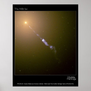 Pôster Jato na foto do telescópio de M87 Hubble