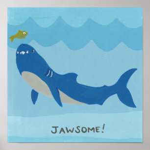 Poster Jawesome Shark