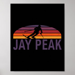 Poster Jay Peak Vermont New England Usa Ski Resort Snowbo