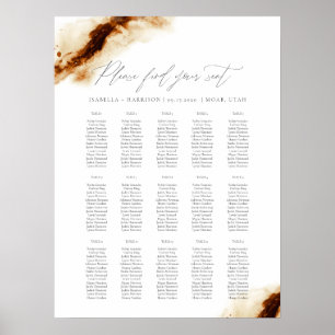 Poster JAYLA Boho Terracotta — Gráfico De Assentos L