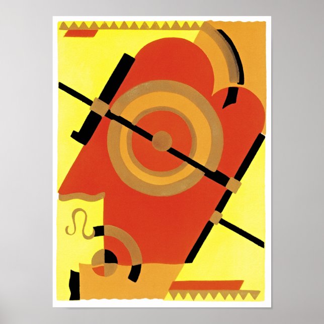 Poster Jazz Age Art Deco Abstrato (Frente)