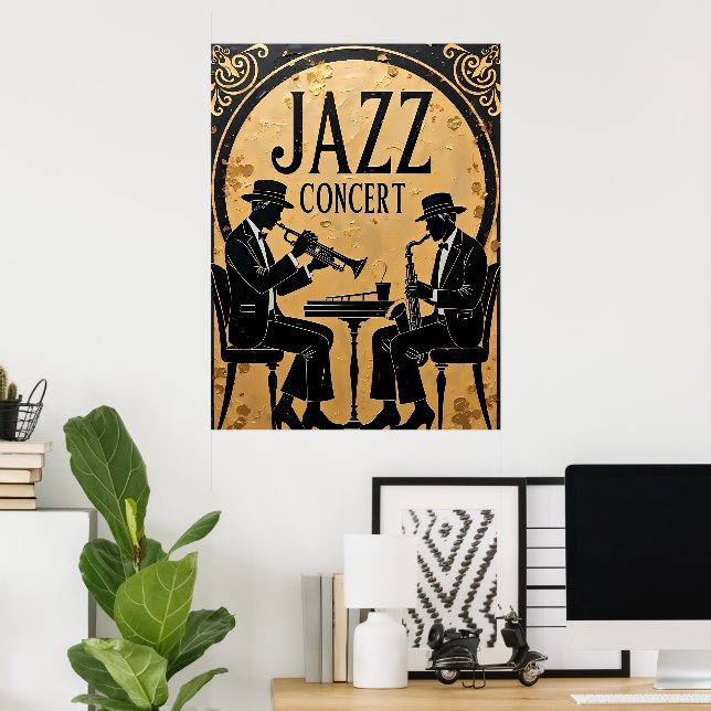 Poster Jazz Concert (Escritório em casa)