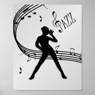 Poster Jazz Dance Silver
