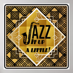 Poster Jazz do Art Deco