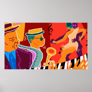 Poster Jazz do Festival de Música de Contraste Retroativ