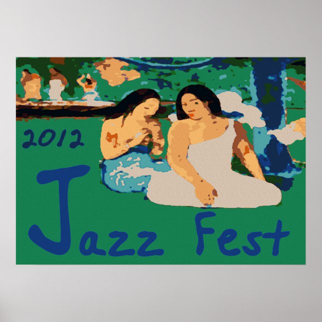 Poster Jazz Fest 2012, Sentado pela árvore (Frente)