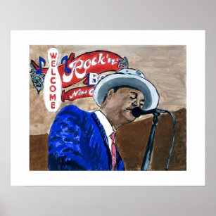 Poster Jazz Fest Blues Singer