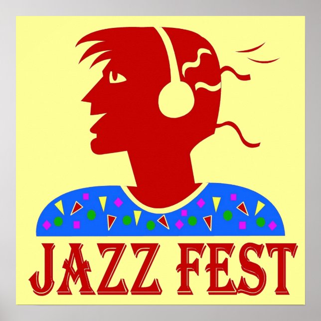 Poster Jazz Fest Music Head (Frente)