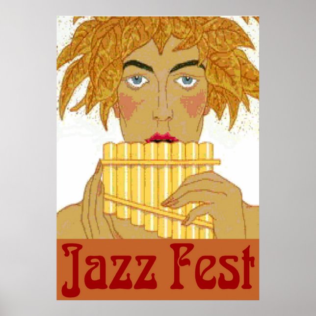 Pôster Jazz Fest Pan on Flute (Frente)